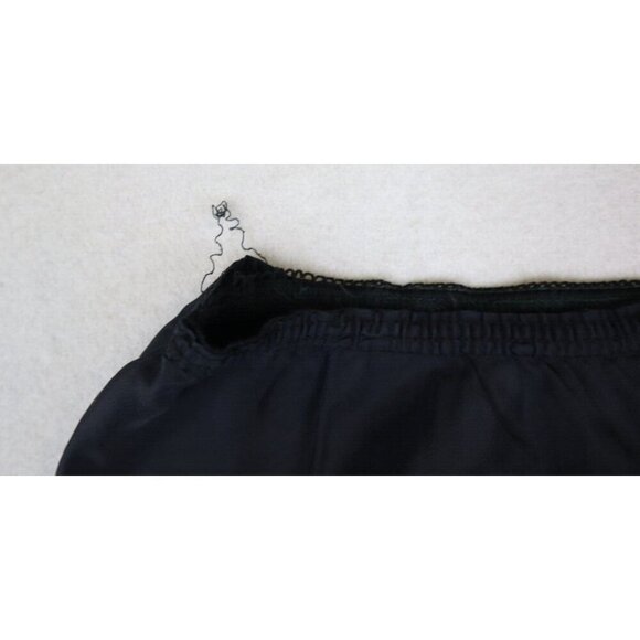 BARBIZON - VINTAGE WOMEN'S BLACK CREPE MIDI SKIRT SLIP - HALF SLIP - SIZE S - Picture 9 of 11